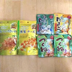 なとり　燻製チーズ　ホテイ　柚子胡椒味つくね、ねぎ塩たまご、味付たまご　おつまみのサムネイル