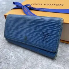 LOUIS VUITTON ルイヴィトン キーケース ブルー 青 エピ 4連 - メルカリ