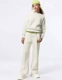 GU ヘビーウェイトスウェットプルオンパンツ　Ｌホワイト