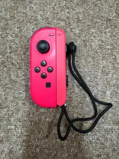 Switch Joy-Con 左 ネオンピンク ストラップ付き ジャンク