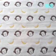 6重ガーゼ fuwara 限定 おさるバナナ お昼寝ケットサイズ