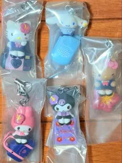 サンリオキャラクターズ　平成ギャルチャー厶　全5種コンプリートセット　ガチャ