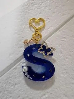 イニシャルキーホルダー　Snow Man　渡辺翔太　しょっぴー　S　キラキラ