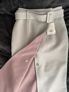 年末セール！マーキュリーデュオ　グレー・ピンク タイトスカート