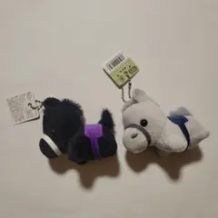 セリア 競走馬 マスコットキーホルダー