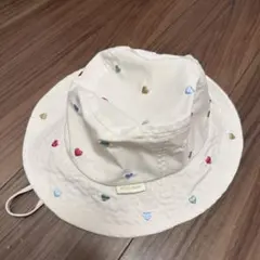 PETIT MAINハート刺繍 日よけ付きハットのサムネイル