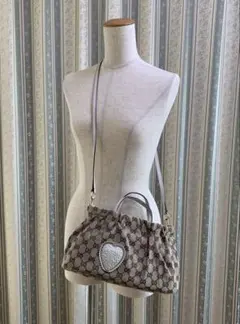 【美品】GUCCI GGモノグラム　2wayショルダーバッグ