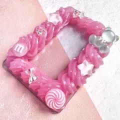 【ピンク推し】トレカケース B8 ホイップデコ ハンドメイド