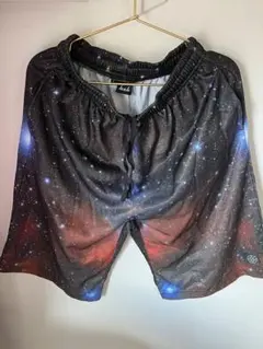 hxb ハーフパンツ 宇宙柄 Lサイズ