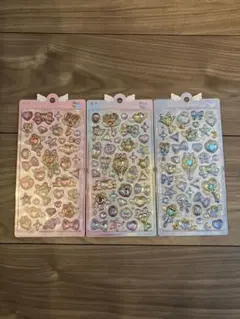 ボンボンドロップシール magical レインボー　ピンク ブルー 3個セット