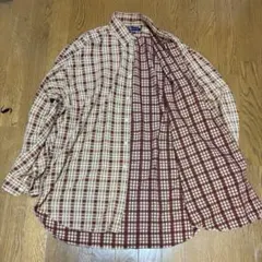 ラルフローレン チェックシャツ L コットン レア柄