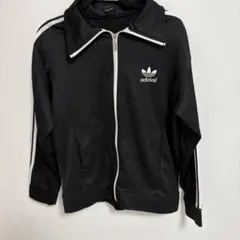 adidas アディダス ブラック ジャージ、ラインジャケット