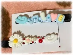 ホイップ デコ ハンドメイド ヘアクリップ