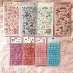 サンリオタイルシール 8枚セット（海外ライセンス品含む）