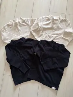 双子用　西松屋 長袖リブカットソー 4点セット 80cm