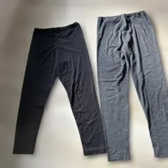 ユニクロ　キッズ ヒートテック　ストレッチレギンス 2点セット