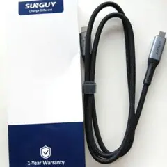 【新品】 USB C ケーブル 1M 高速充電 40Gbps 高速データ転送