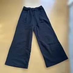 レプシムタック入りワイドパンツ サイズF 100%コットン