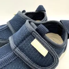 12cm IFME ネイビー ベビーサンダル マジックテープ クリーニング済み