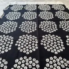 マリメッコ　プケッティ　ワッフル生地　レア　ハギレ　生地　ブラック