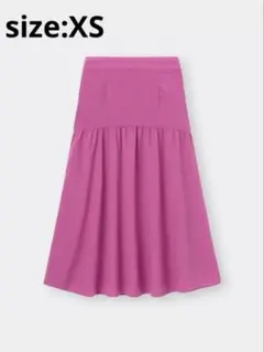 【最終値下】GU ティアードフレアロングスカートQ XS