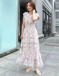 SNIDEL スナイデル プリーツフリルワンピース