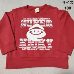 e.a.b. 赤 スウェットシャツ 100サイズ