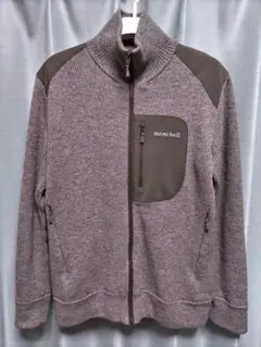 モンベル　ミッテルレギ フルジップセーター　ココアブラウン