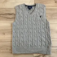 POLO RALPH LAUREN ケーブルニットベスト 120