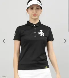 追加値下げ　速乾　JUN&ROPE レディース ゴルフ　半袖ポロ　ブラック　新品のサムネイル