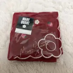 MARY QUANT❁⃘ ミニタオルハンカチ 赤 いちご 花柄