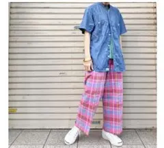 ビームスボーイチェックパンツ