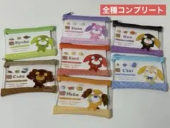 お茶犬 クリアポーチ 7種コンプリートセット 未使用 セリア seria