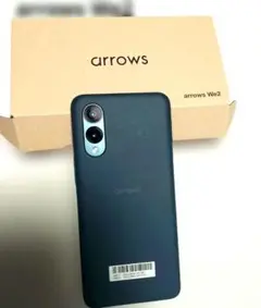 【ほぼ新品】arrows We2 ダークブルー 本体 箱付き　説明書付き