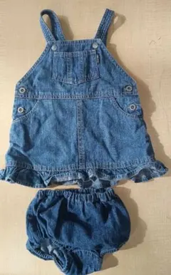 COMME CA ISM デニムオーバーオール80cm