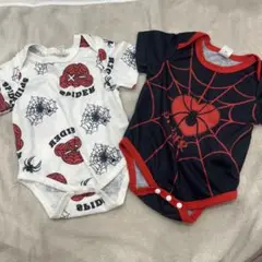 スパイダーマン ベビー肌着 2点セット