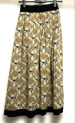 GU ロングスカート　ジャガードニットUNDERCOVERコラボ ネコ 柄