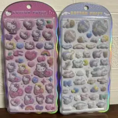 コットンパフィーシール　サンリオセット