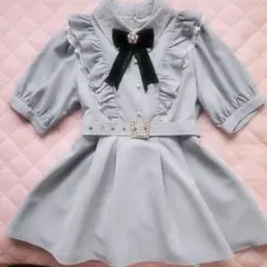 ロジータセットアップ 水色 半袖 ラッフル 量産型 地雷系