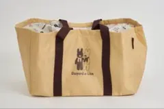 【新品】salut! リサとガスパール　保冷バッグ　サリュ　エコバッグ　ベージュのサムネイル
