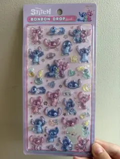 【ラスト1点】スティッチ　エンジェル　ボンボンドロップシール⑤