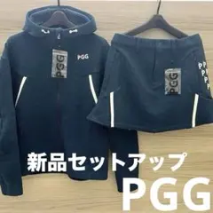 新品★72,600円セットアップ PGG パーリーゲイツ青緑パーカー＆スカート１