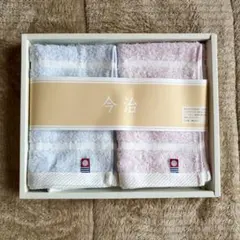 【新品未使用】今治タオルセット ピンク ブルー 2枚セット35×33cm