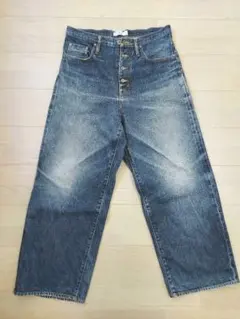 シュガーヒル　SUGARHILL 34 グレー ペイント加工 デニム SUGARHILL(シュガーヒル)のOILED AND PAINTED DENIM PANTSの通販
