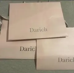 Darich ショップ袋 3枚セット ピンク