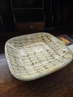 陶器まな板皿 (57cm×30cm)存在感ある手作り幾何学模様 - メルカリ