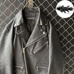JACKROSE ジャックローズ ダブルライダース 山羊革 サイズ4 ブラックのサムネイル