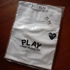 新品★COMME des GARÇONS PLAY ホワイト長袖Tシャツ S