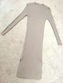 ニットロングワンピース