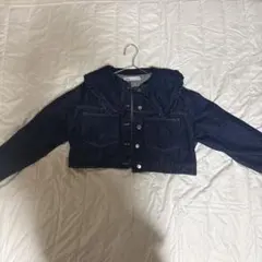 ZARA フリル付きデニムジャケット Sサイズ